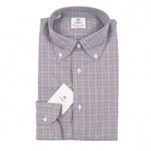 NEW LUIGI BORRELLI NAPOLI men's regular-fit cotton dress shirt in blue